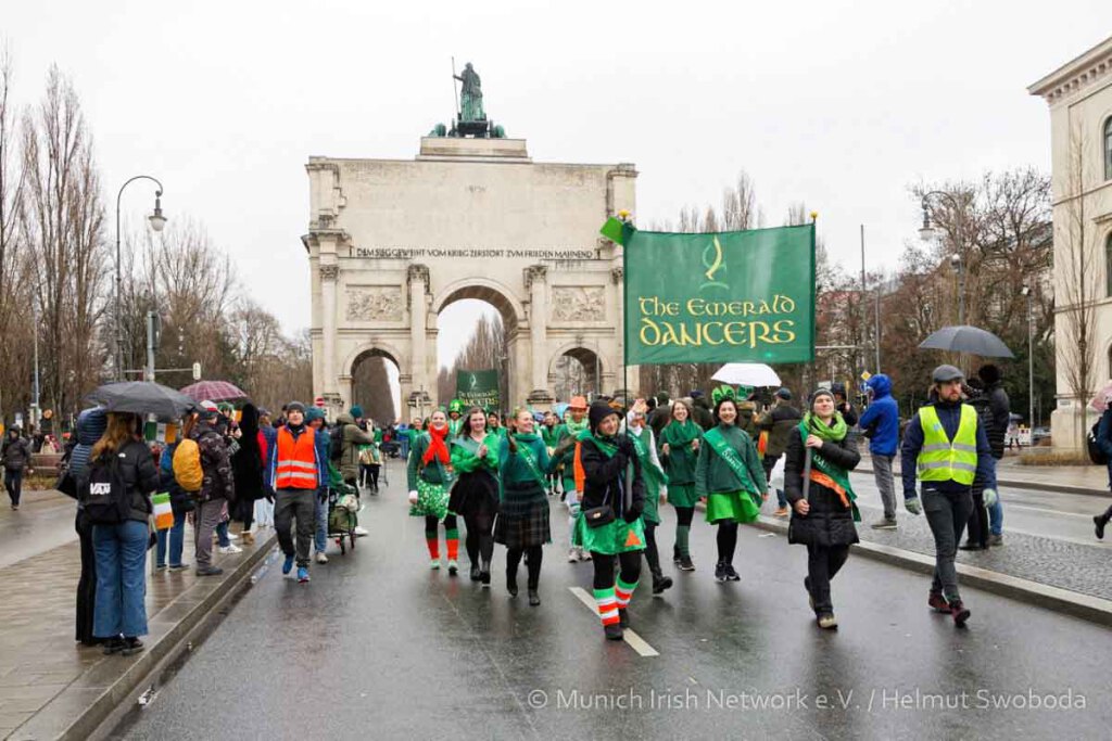 Marschreihenfolge der St. Patrick´s Day Parade München am 16.03.2025